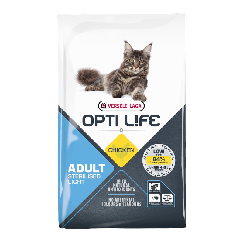 Versele Laga Opti Life Cat Adult Sterilised/Light Grain Free Chicken 7.5kg