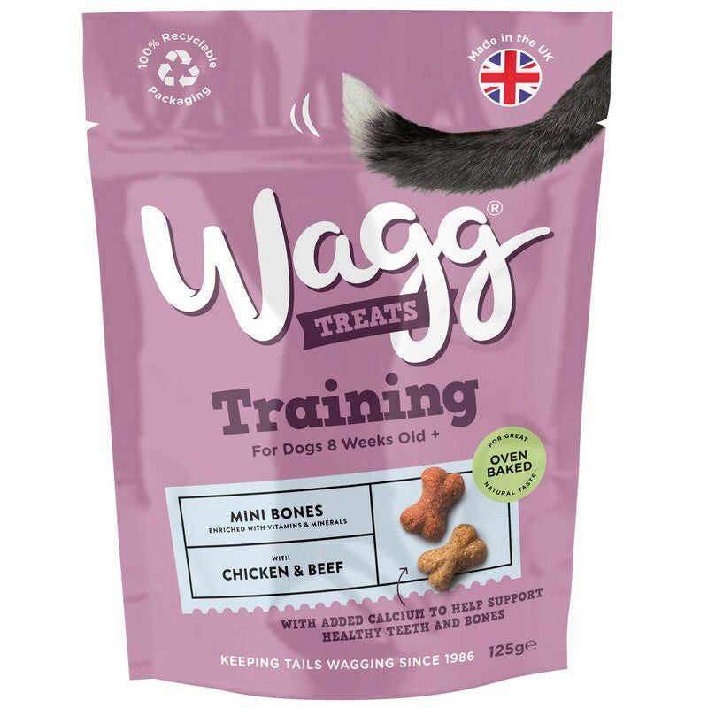 Wagg Training Chicken & Beef Mini Bone Treats 125g x 7