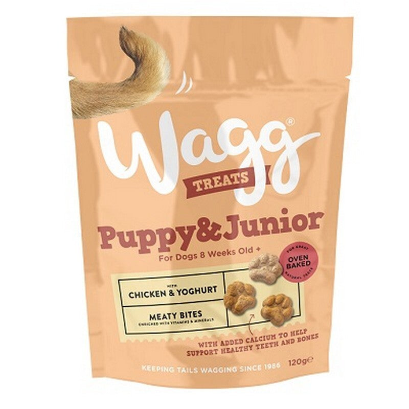 Wagg Puppy & Junior Meaty Bites Treats 120g x 7