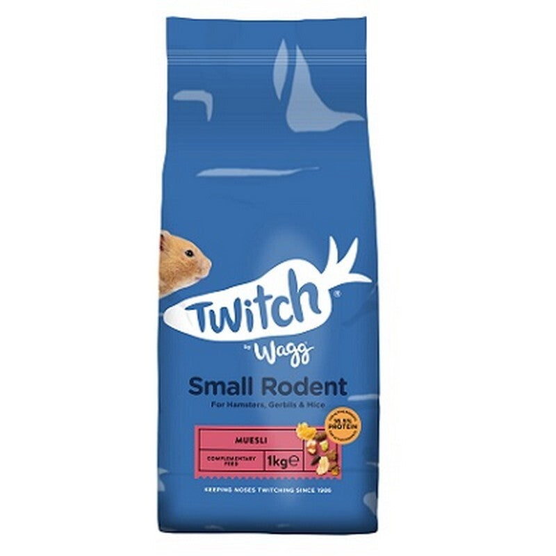 Twitch by Wagg Small Rodent Muesli 1kg x 9