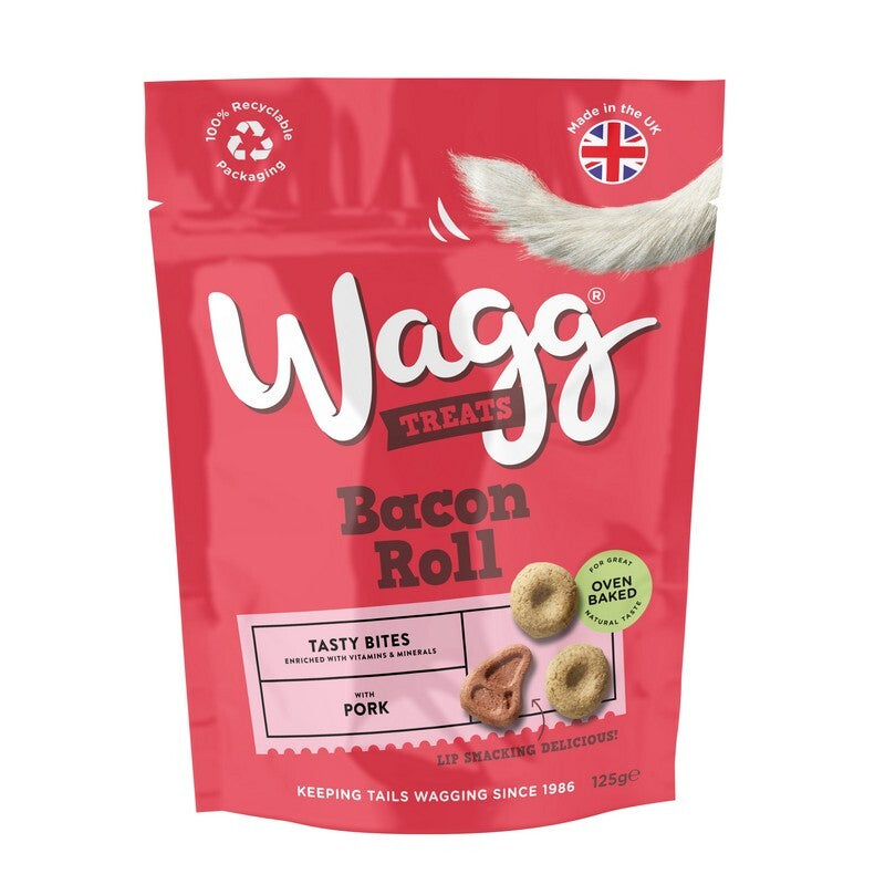 Wagg Bacon Roll Tasty Bites 125g x 7