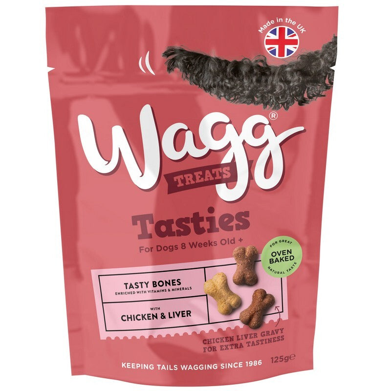 Wagg Tasties Tasty Bones with Chicken & Liver 125g x 7