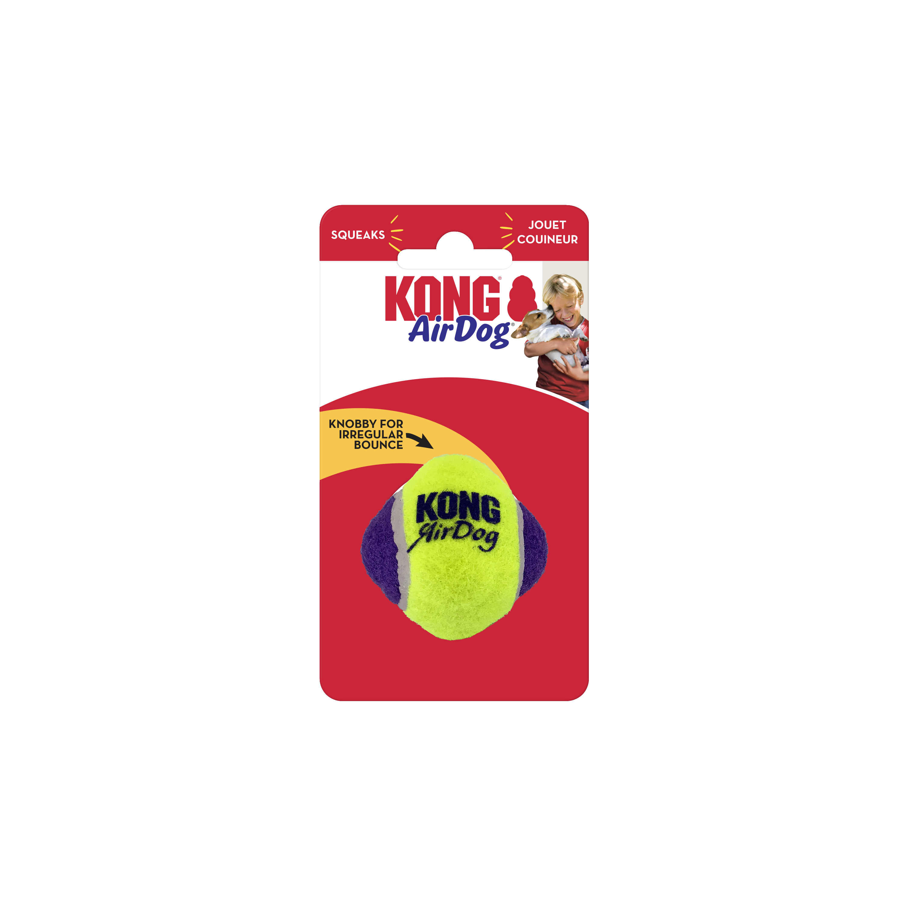 Kong Air Squeaker Tennis Ball x2 L