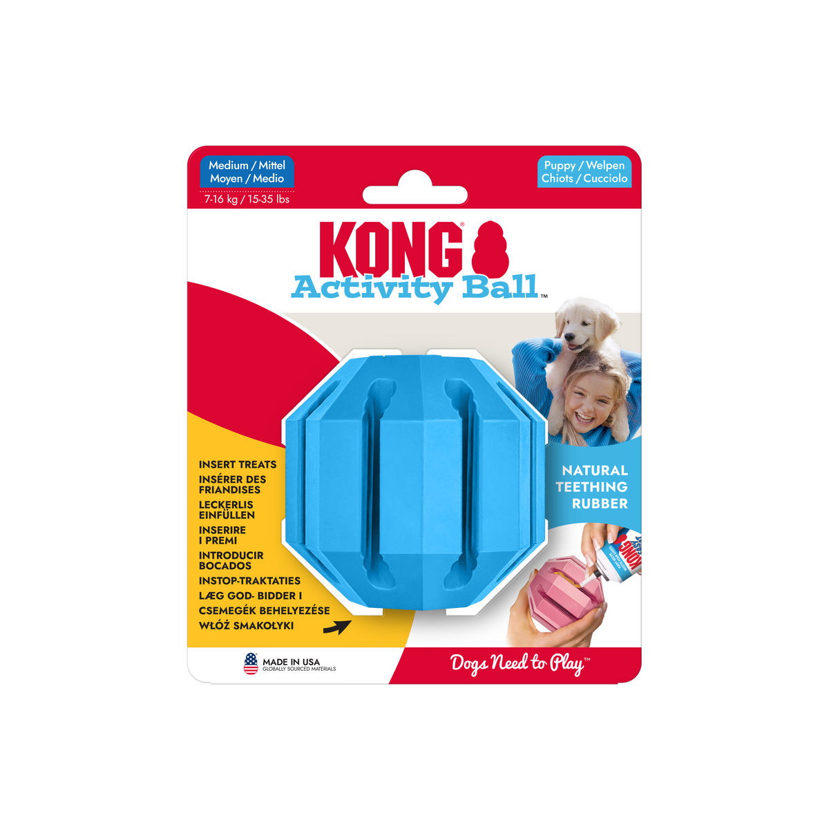 KONG Puppy Activity Ball Md EU