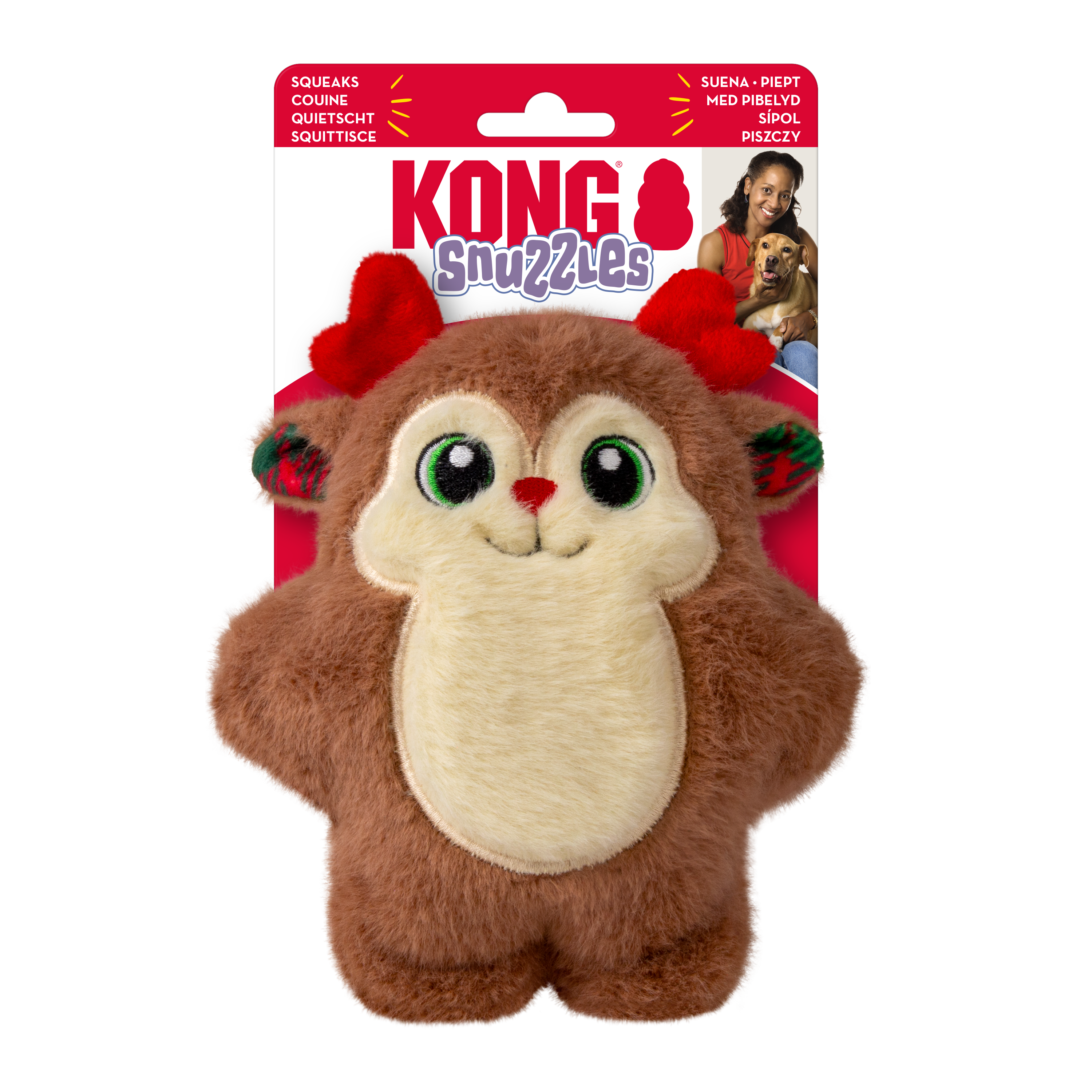 Kong Xmas Snuzzles Reindeer Small Small