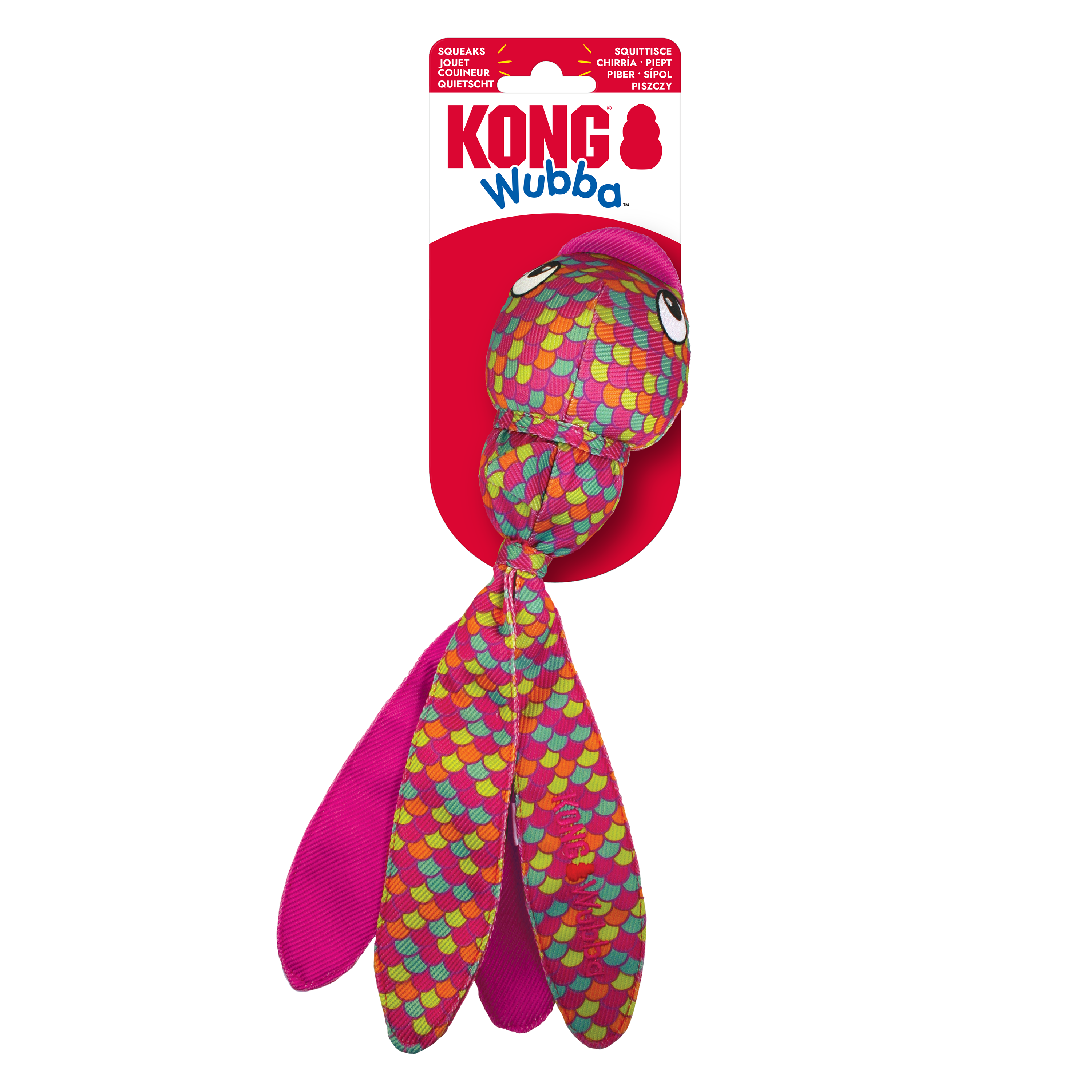 Kong Wubba Finz Pink Small