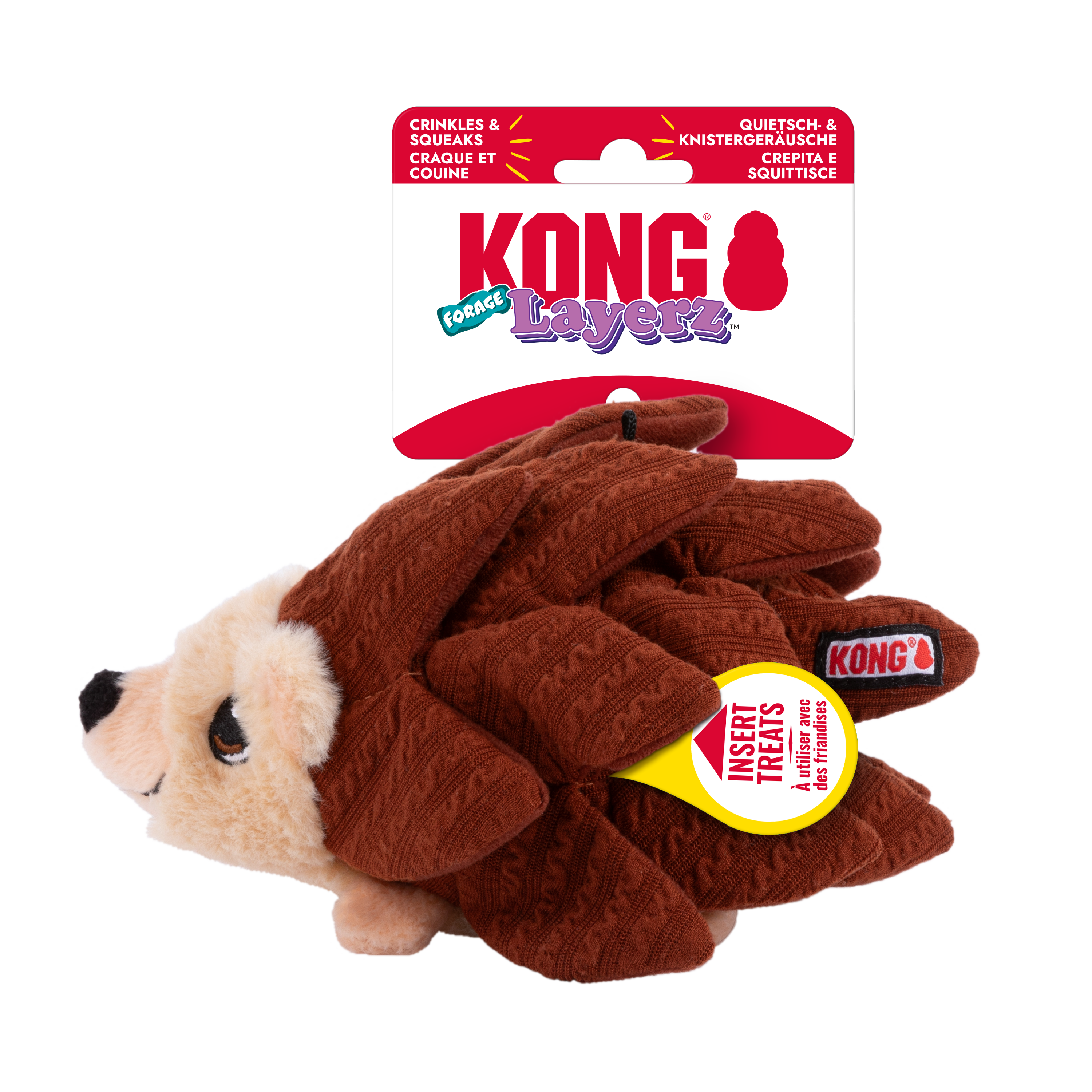 Kong Xmas ZigWigz Hedgehog Medium
