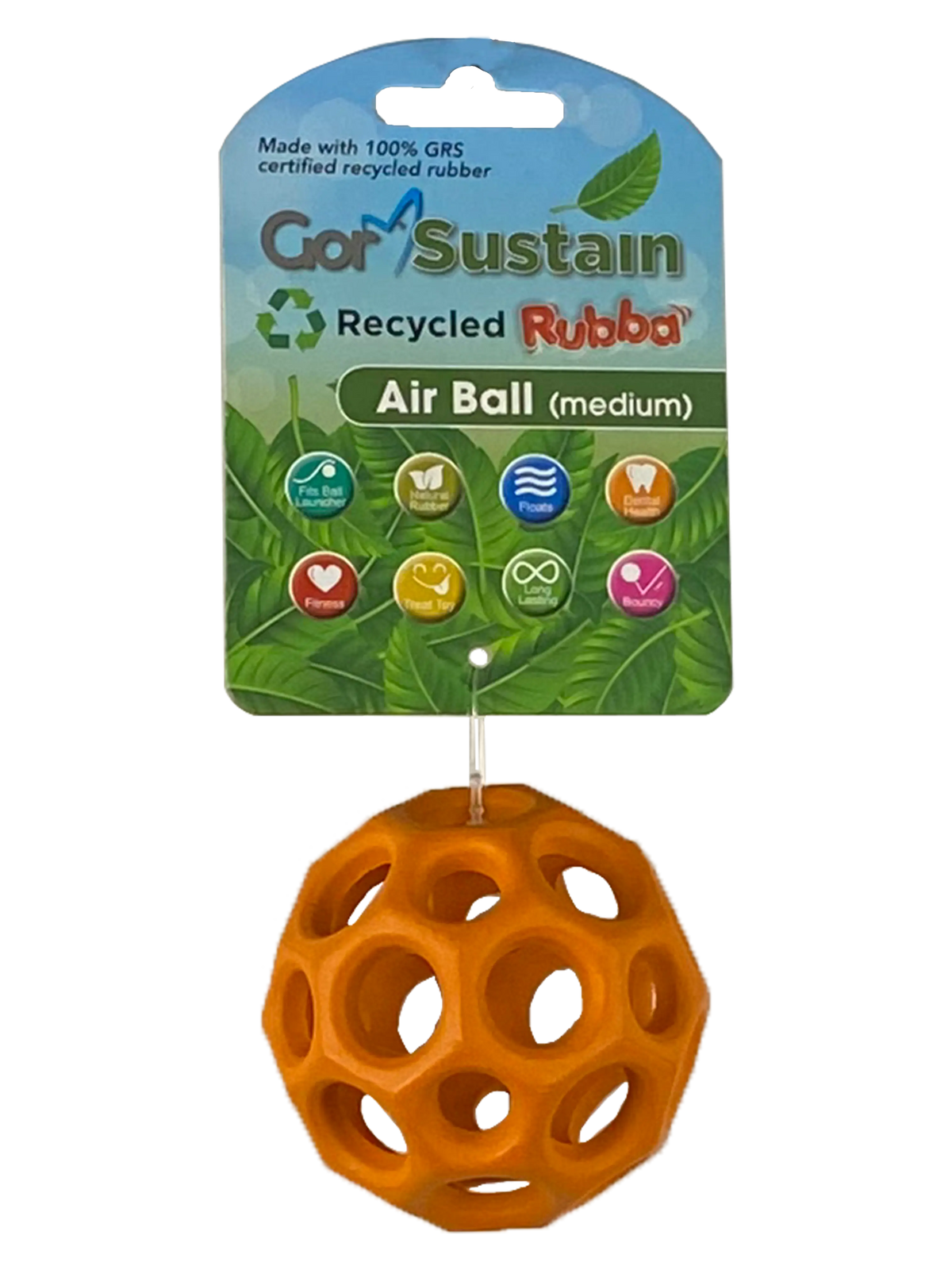 Gor Sustain Rubba Air Ball Medium (6.5cm) Orange