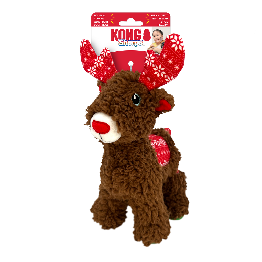 Kong Xmas Sherps Reindeer Medium Medium