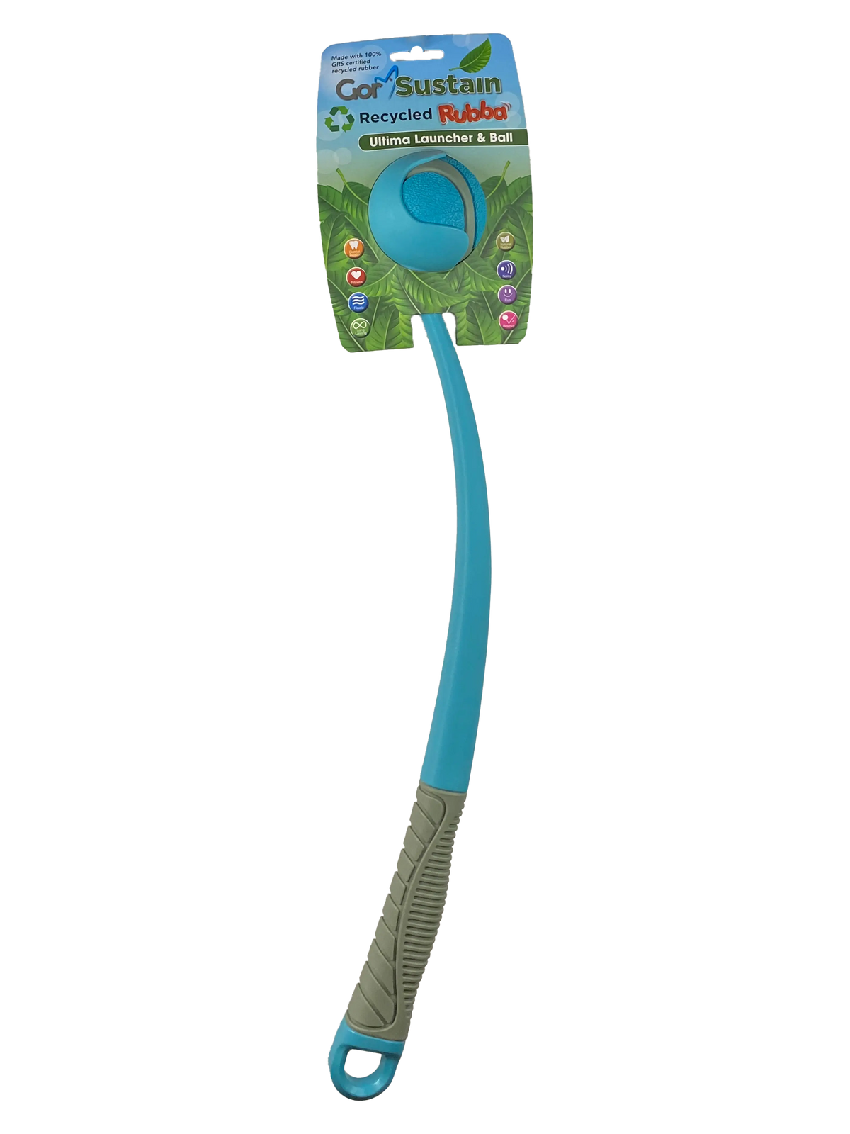 Gor Sustain Rubba Ultima Launcher & Ball Medium (6.5cm) Blue