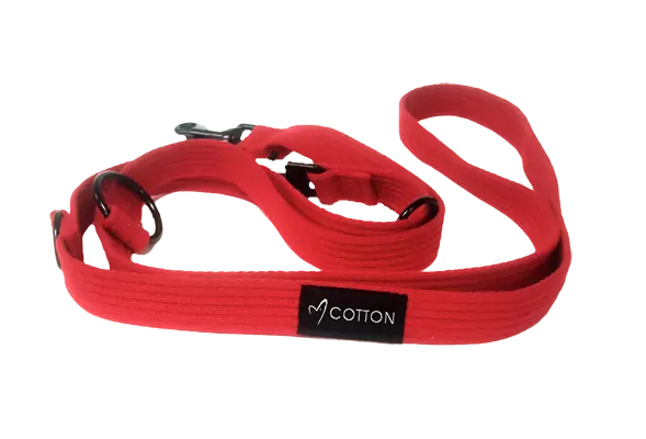 Gor Cotton Training Leash Medium Red 2cm
