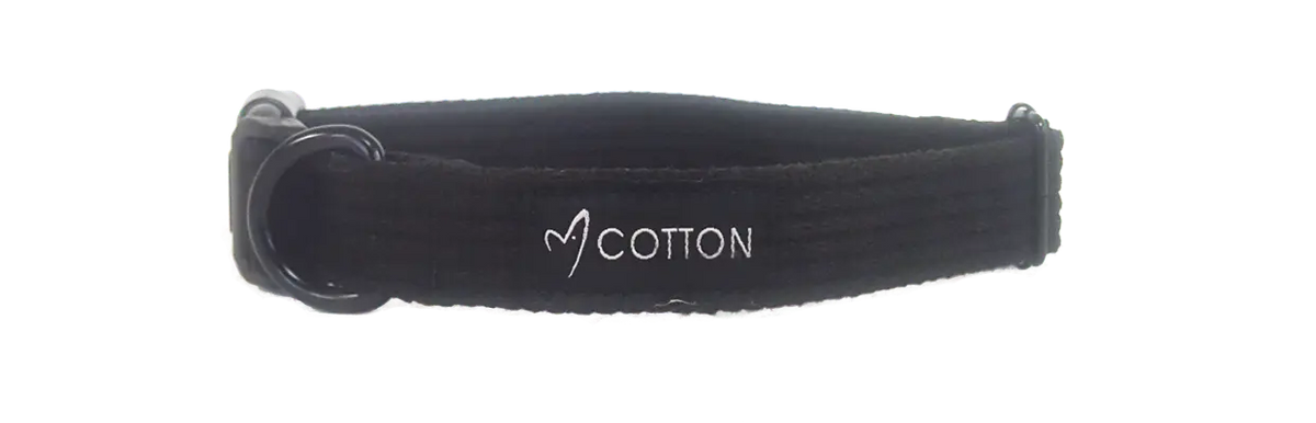 Gor Cotton Collar Medium Black 2cm