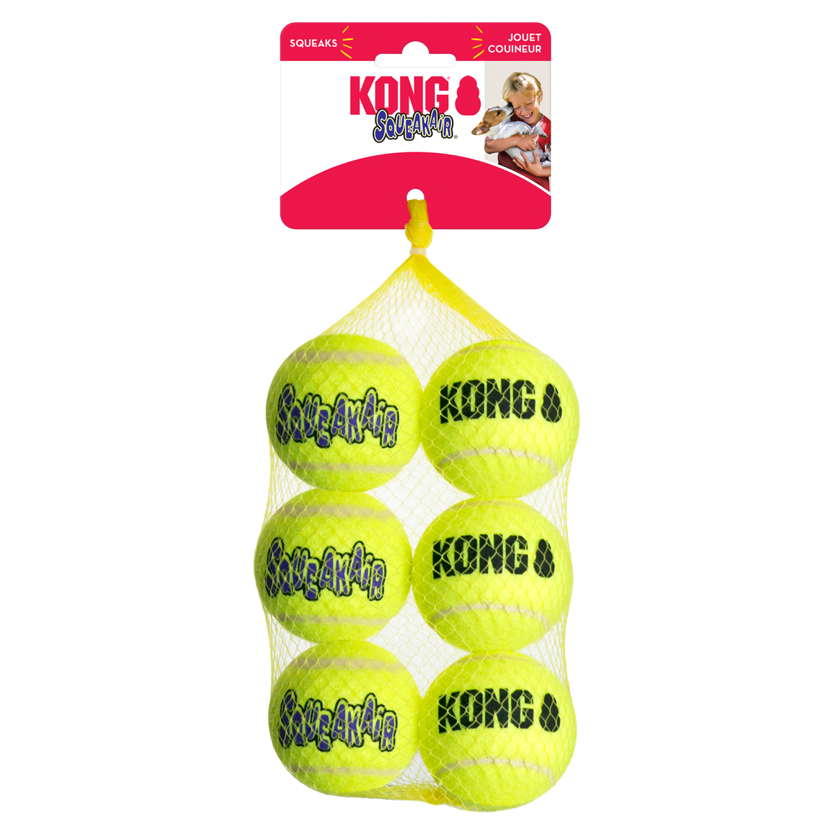 SqueakAir Balls 6-pk Md EU